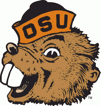 Oregon State Beavers 1973-1996 Primary Logo iron on paper